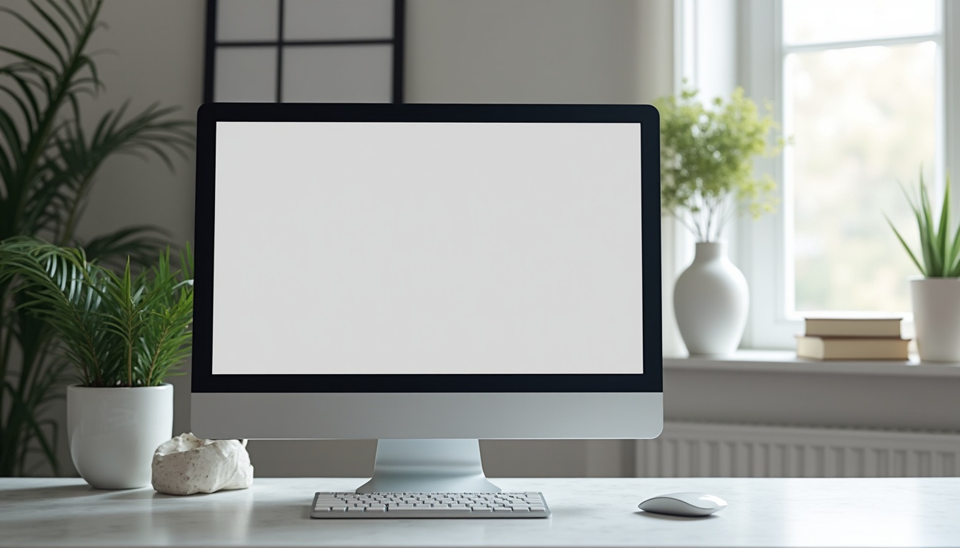 Un panou digital modern care ilustrează concepte de web design corporate pentru anul 2026